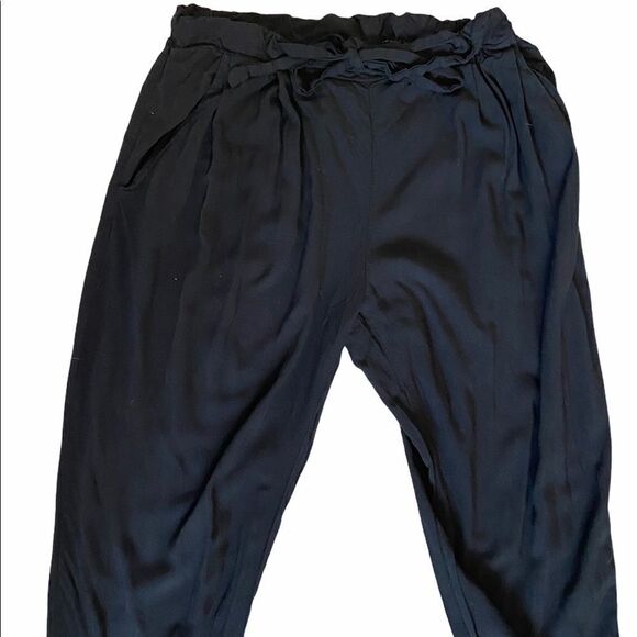 STREETWEAR SOCIETY Black High Waist Paperbag Pant - Picture 2 of 8